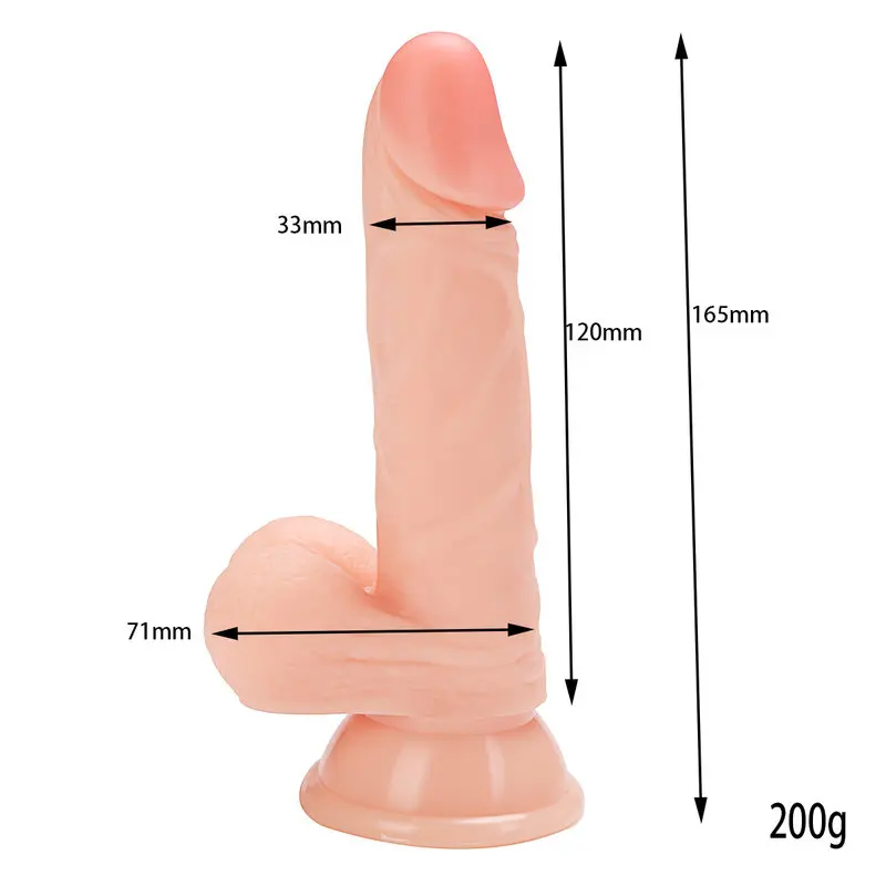16.5 Cm. Hale Ultra Gerçekçi Doku Vantuzlu Testisli Dildo görsel 6