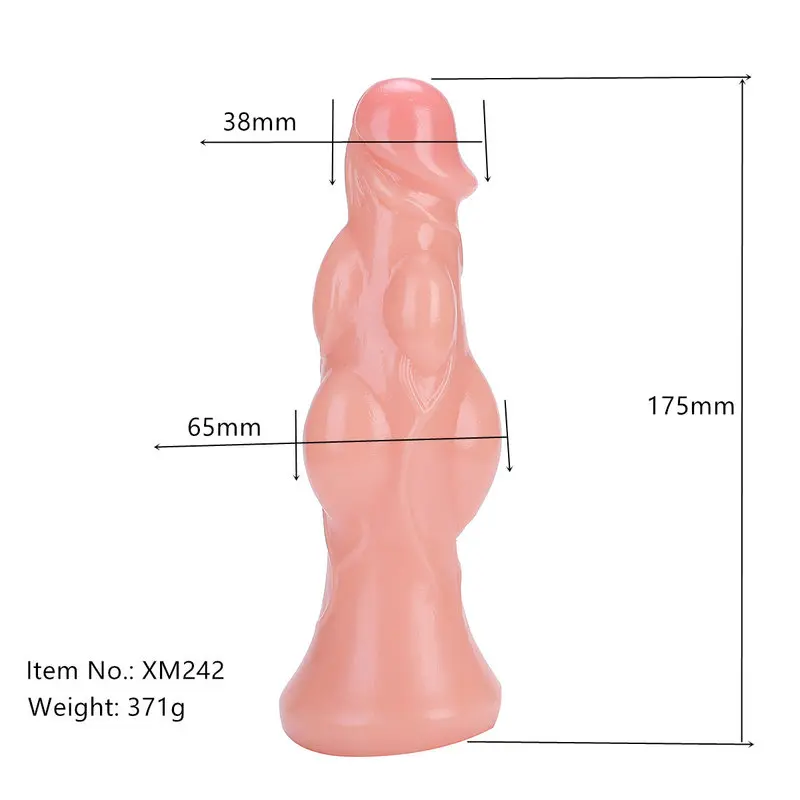 17.5 Cm. Boğumlu Extra Zevk Ultra Gerçekçi Doku Vantuzlu Dildo görsel 7