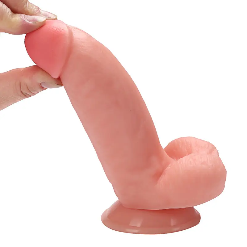17.5 Cm. Danny’s Ultra Gerçekçi Doku Vantuzlu Testisli Dildo görsel 2