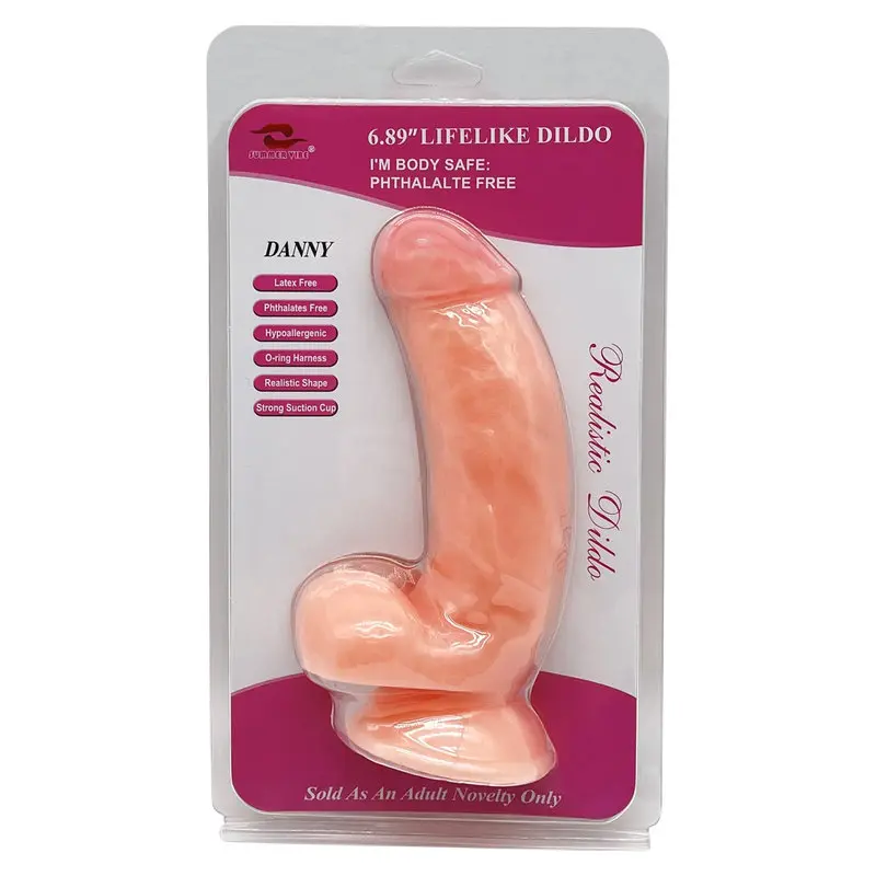 17.5 Cm. Danny’s Ultra Gerçekçi Doku Vantuzlu Testisli Dildo görsel 8