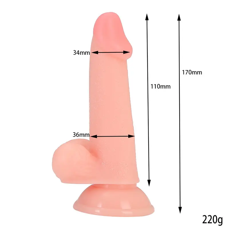 17 Cm. Alex Ultra Gerçekçi Doku Vantuzlu Testisli Dildo görsel 6