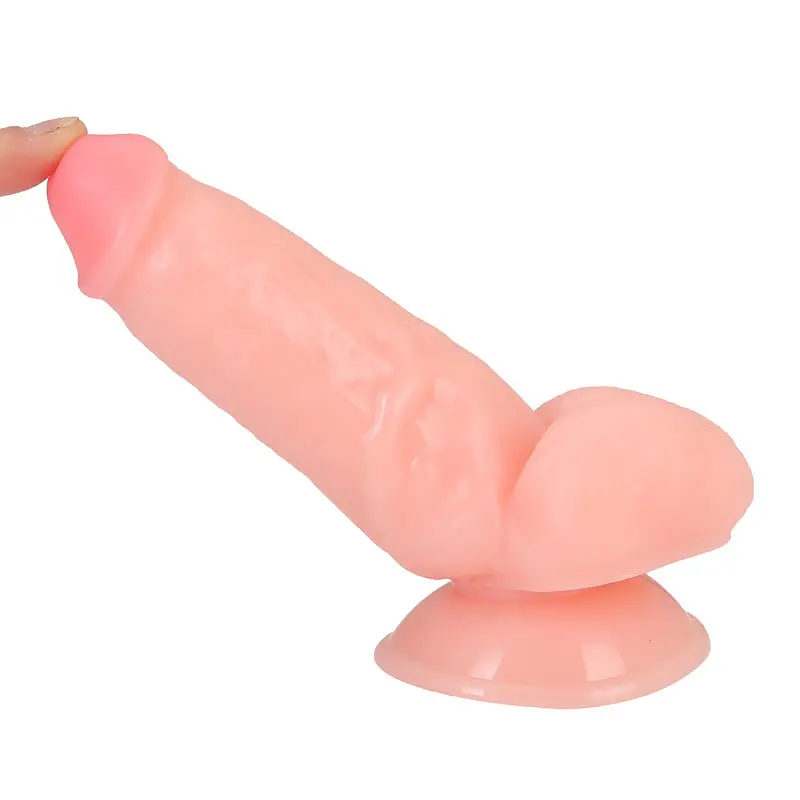 17 Cm. Baron Ultra Gerçekçi Doku Vantuzlu Testisli Dildo görsel 2
