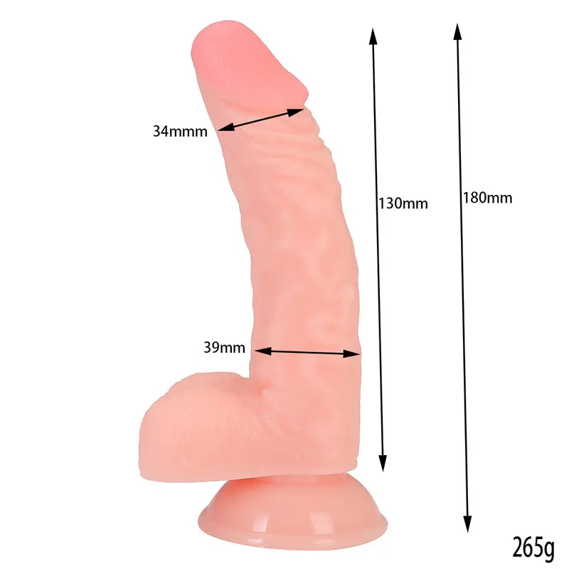 18 Cm. Daniel Ultra Gerçekçi Doku Vantuzlu Testisli Dildo görsel 6