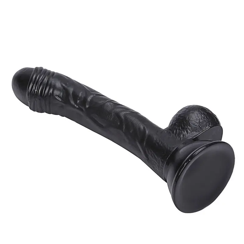 19.2 Cm. Foreskin Boy Ultra Gerçekçi Doku Vantuzlu Testisli Zenci Dildo görsel 4