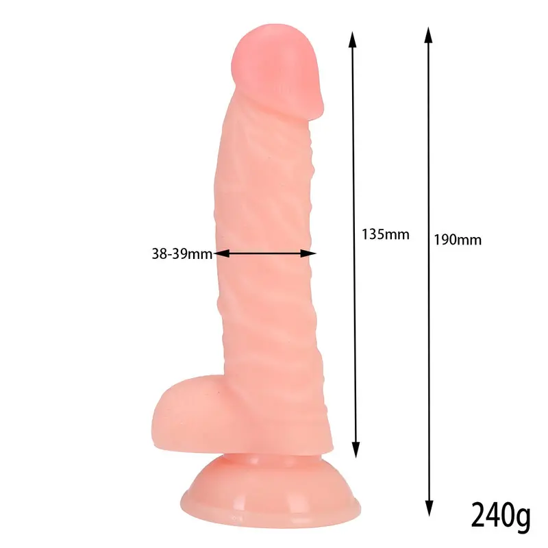 19 Cm. Dana Ultra Gerçekçi Doku Vantuzlu Testisli Dildo görsel 7