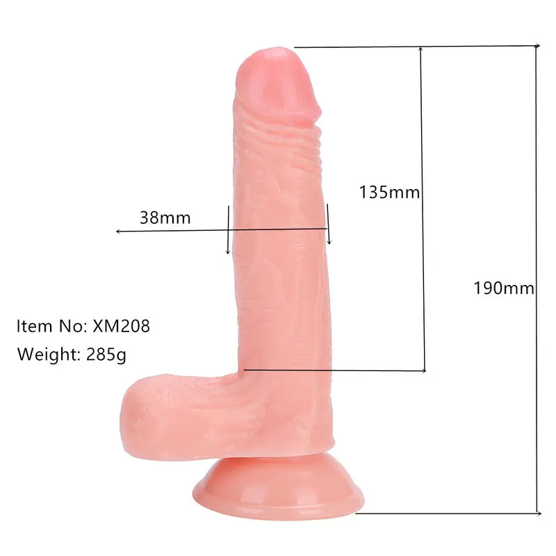 19 Cm. David’s Ultra Gerçekçi Doku Vantuzlu Testisli Dildo görsel 7
