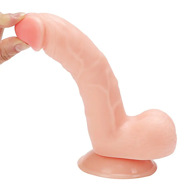 20.5 Cm. Crotch Ultra Gerçekçi Doku Vantuzlu Testisli Dildo görsel 2