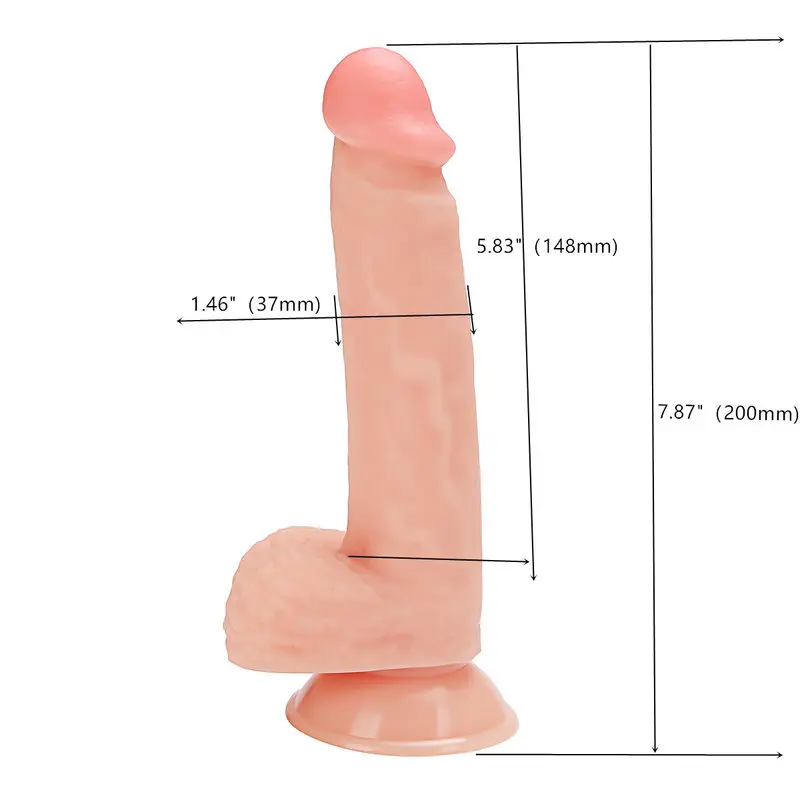 20 Cm. Ricky’s Ultra Gerçekçi Doku Vantuzlu Testisli Dildo görsel 7