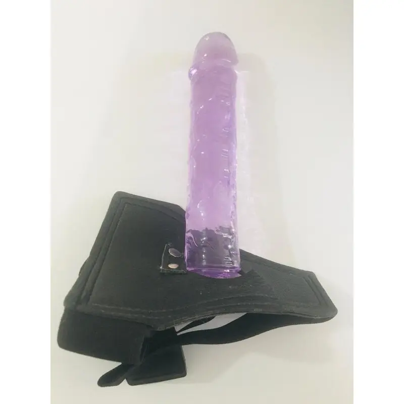 20 Cm. – Tam Realistik – Belden Bağlamalı Kemerli Jel Dildo (Pembe) görsel 3
