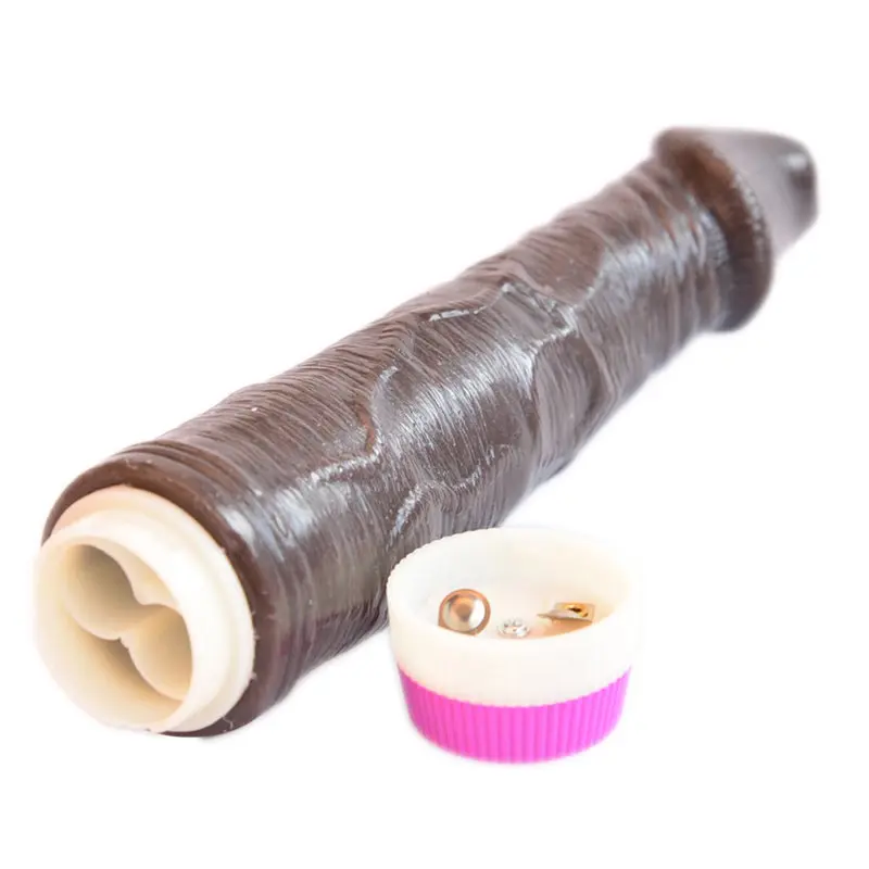 20cm Motorlu Tam Realistik Penis Vibratör (Zenci) görsel 2
