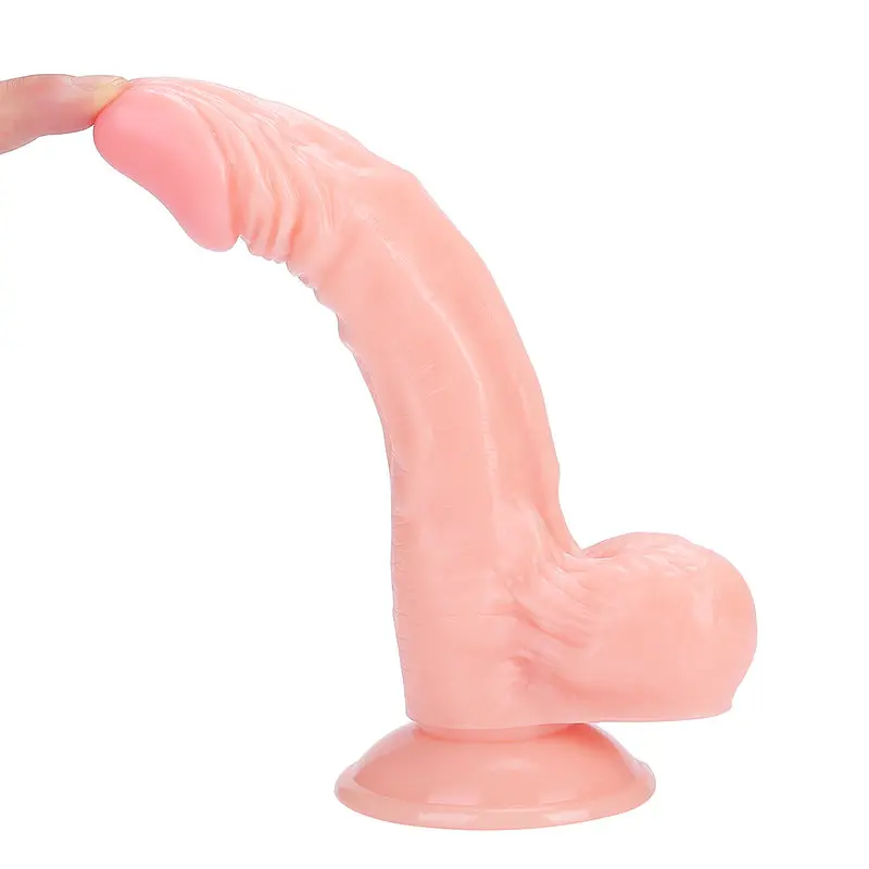 21 Cm. Abner Ultra Gerçekçi Doku Vantuzlu Testisli Dildo görsel 2