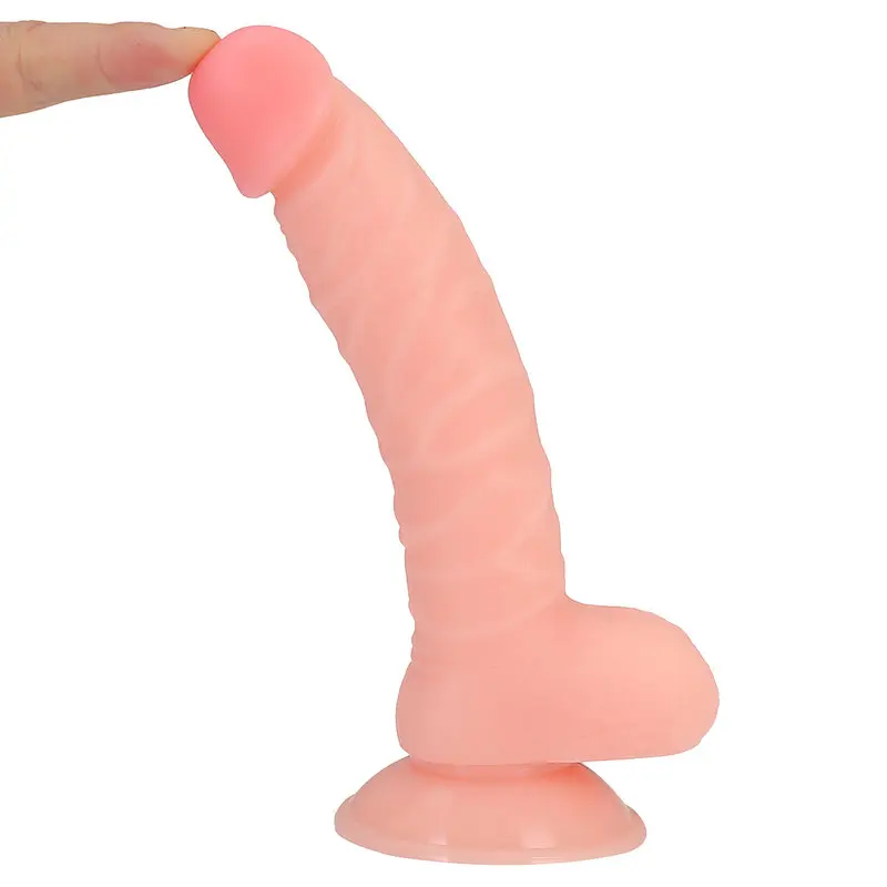 21 Cm. Marshall Ultra Gerçekçi Doku Vantuzlu Testisli Dildo görsel 2
