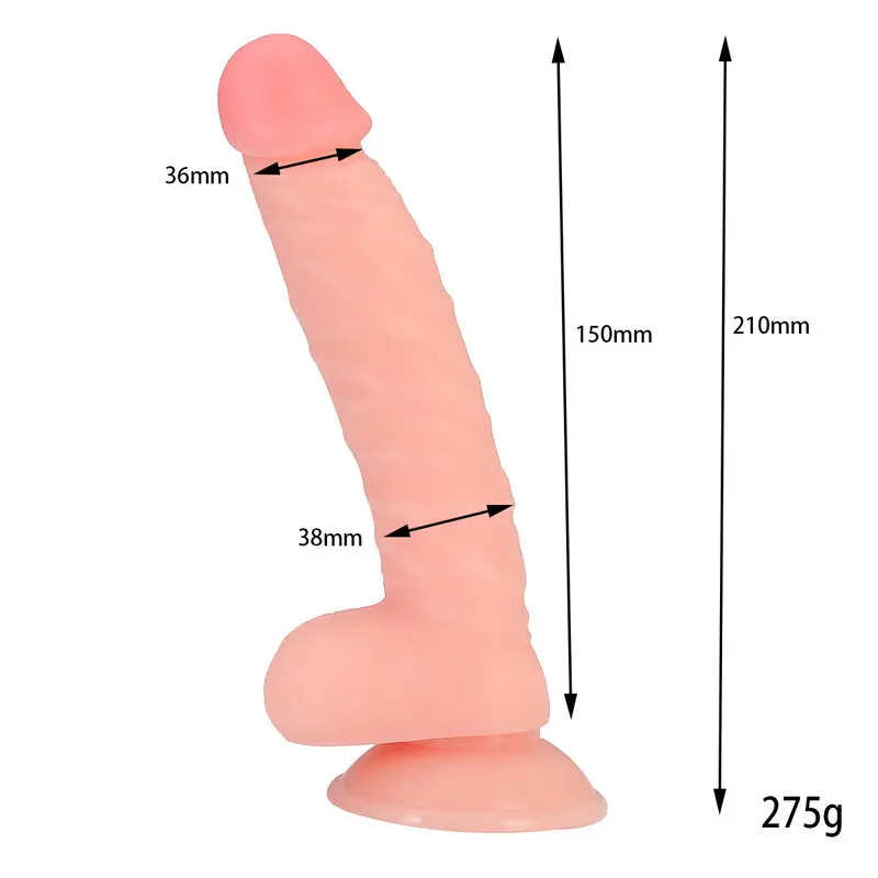 21 Cm. Marshall Ultra Gerçekçi Doku Vantuzlu Testisli Dildo görsel 7