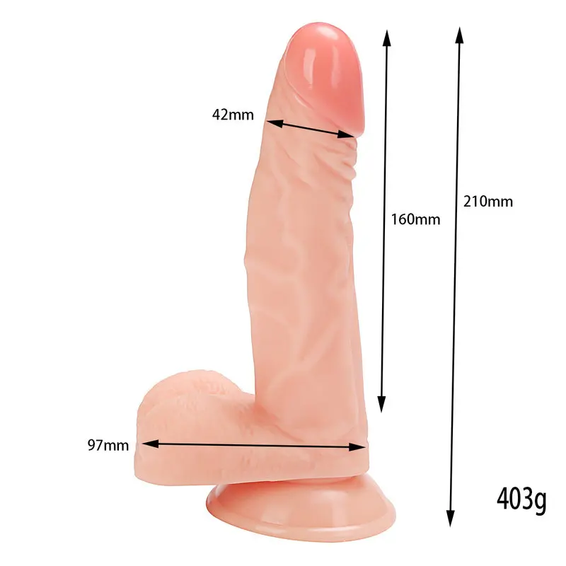 22 Cm. Ryan Ultra Gerçekçi Doku Vantuzlu Testisli Dildo görsel 6