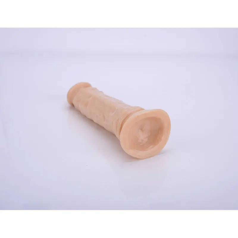 23 Cm. – 1.Sınıf Malzeme Realistik Vantuzlu Jel Dildo (Ten Rengi) görsel 4