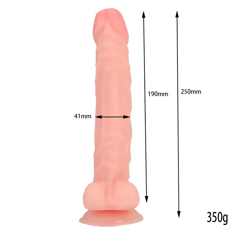 25 Cm. Liam Ultra Gerçekçi Doku Vantuzlu Testisli Dildo görsel 7