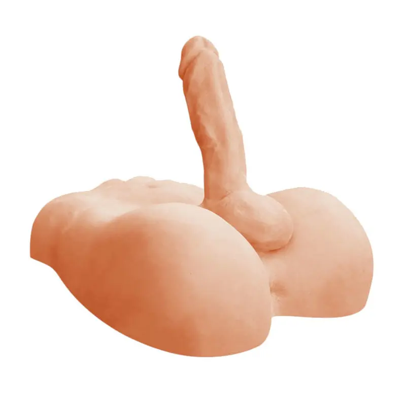 33 Cm. Ultra Gerçekçi Doku Anal Girişli Testisli Kalçalı Dildo görsel 4
