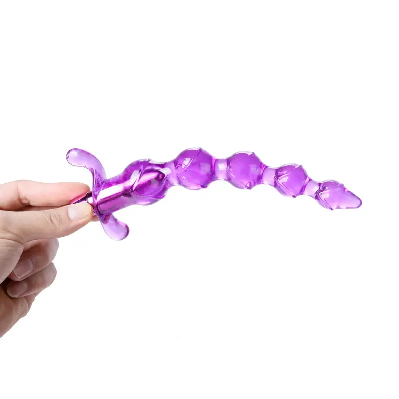 Anal Boncuk Vibratör Titreşimli Anal Plug (Mor) görsel 2