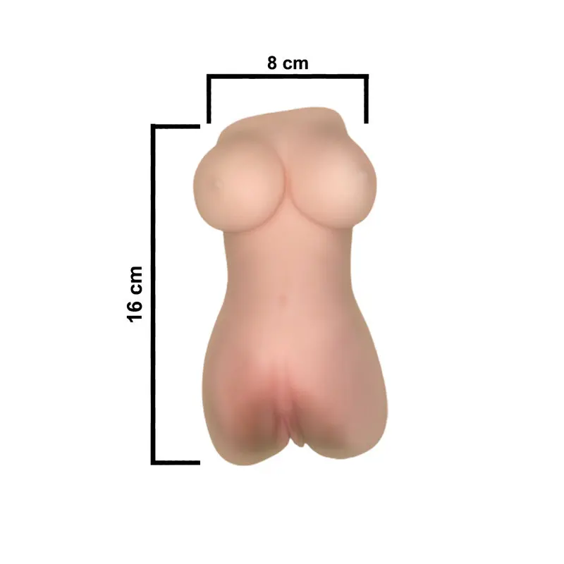 Big Ass – 16 Cm. – Ultra Realistik – Slikon Göğüslü 1.Sınıf Anal & Vajinal Masturbatör görsel 2
