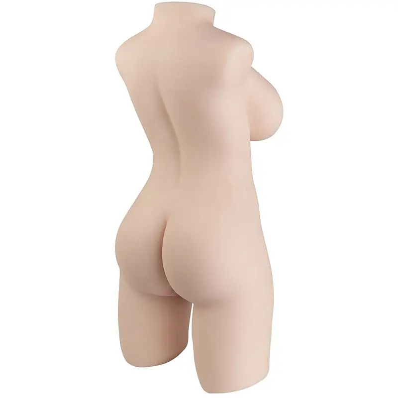 Big Ass – 56 Cm. – Ultra Realistik – Slikon Göğüslü Gerçekçi Doku Anal & Vajinal Masturbatör Gövde görsel 6