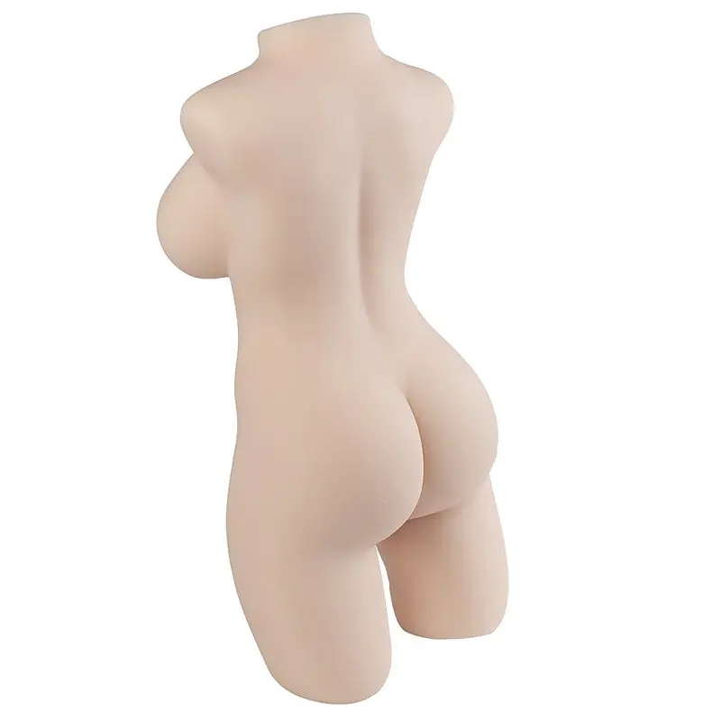 Big Ass – 56 Cm. – Ultra Realistik – Slikon Göğüslü Gerçekçi Doku Anal & Vajinal Masturbatör Gövde görsel 7