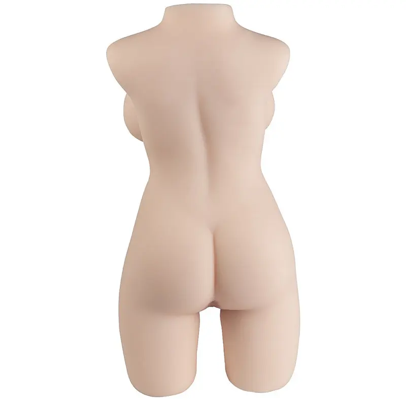 Big Ass – 56 Cm. – Ultra Realistik – Slikon Göğüslü Gerçekçi Doku Anal & Vajinal Masturbatör Gövde görsel 8