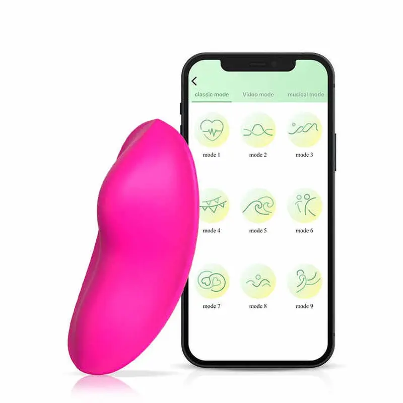 Bluetooth Telefon Kontrollü Külot içi Ultra Lüx Doku Klitoris Vibratör görsel 2