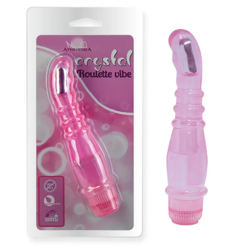 G-Spot Crystal Rulette Vibratör (Pembe) görsel 2