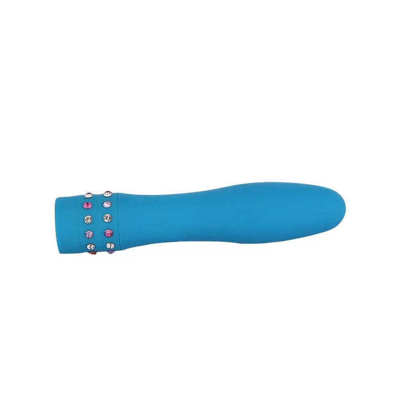 Diamond Princess Mücevher Taşlı 4” Vibratör (Mavi) görsel 2