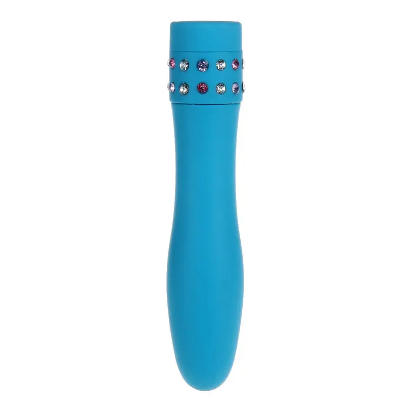 Diamond Princess Mücevher Taşlı 4” Vibratör (Mavi) görsel 3