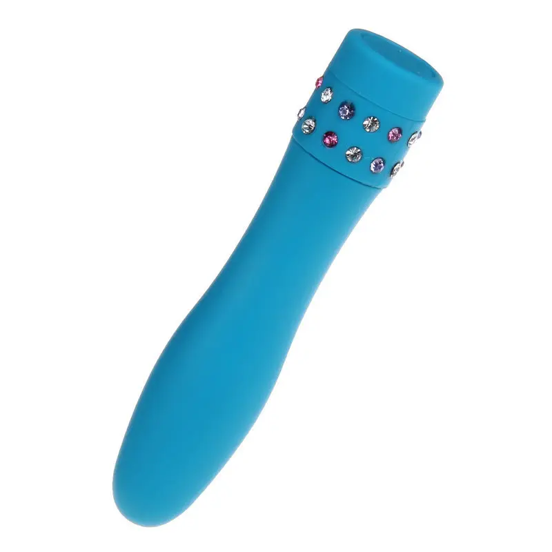 Diamond Princess Mücevher Taşlı 4” Vibratör (Mavi) görsel 4