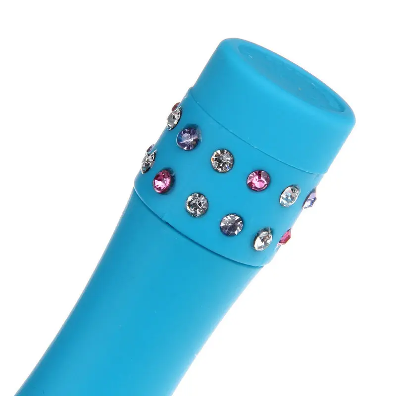 Diamond Princess Mücevher Taşlı 4” Vibratör (Mavi) görsel 5