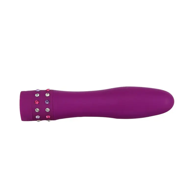 Diamond Princess Mücevher Taşlı 4” Vibratör (Mor) görsel 4