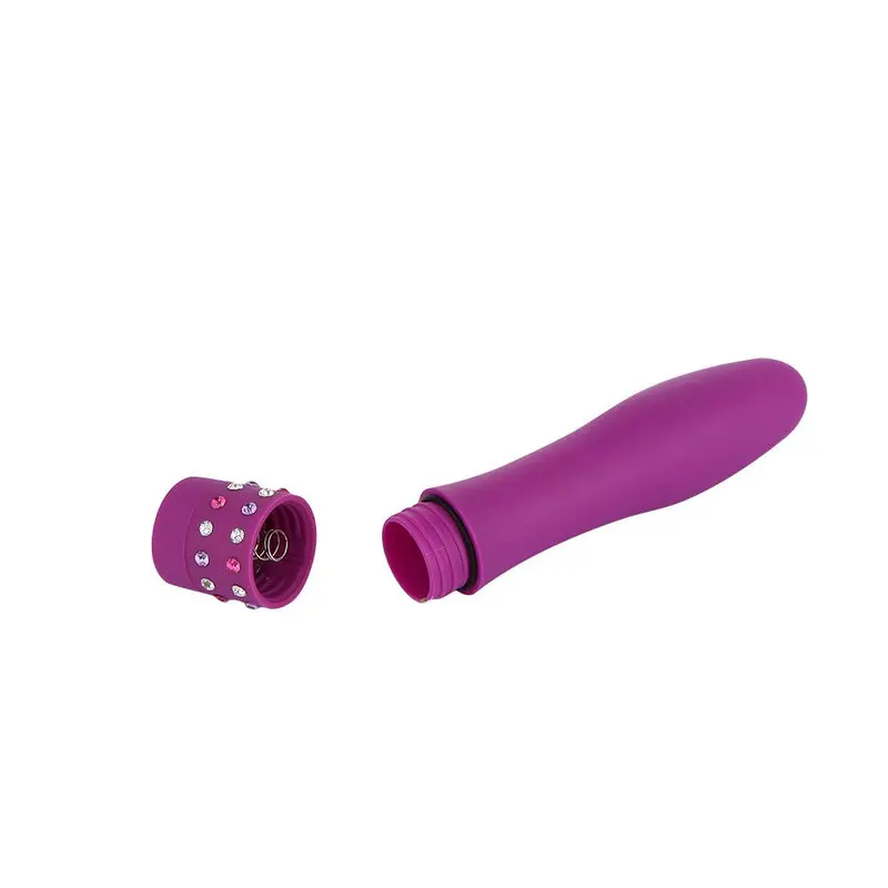 Diamond Princess Mücevher Taşlı 4” Vibratör (Mor) görsel 5