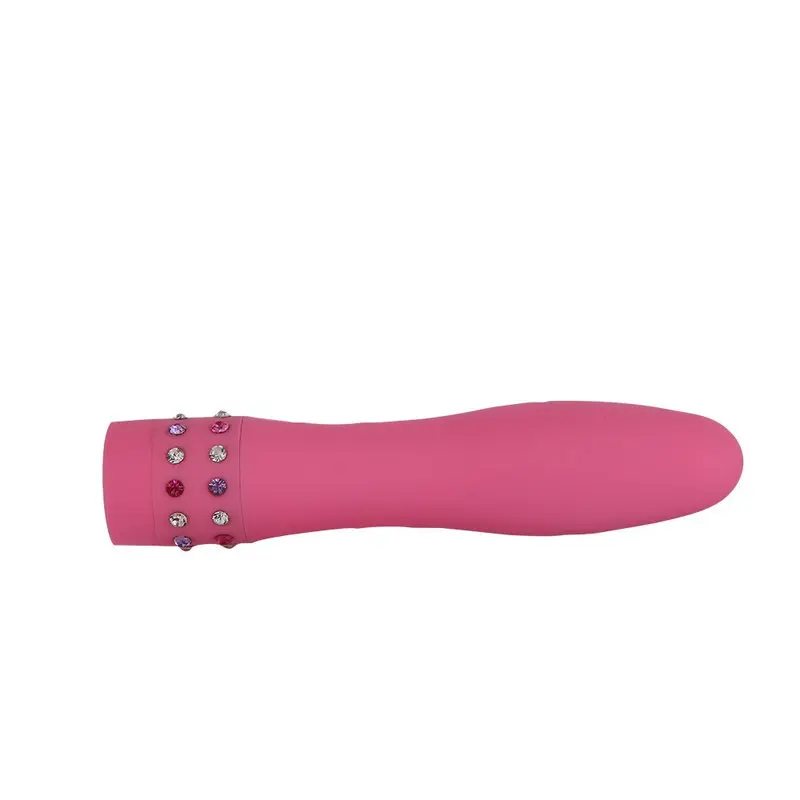 Diamond Princess Mücevher Taşlı 4” Vibratör (Pembe) görsel 2