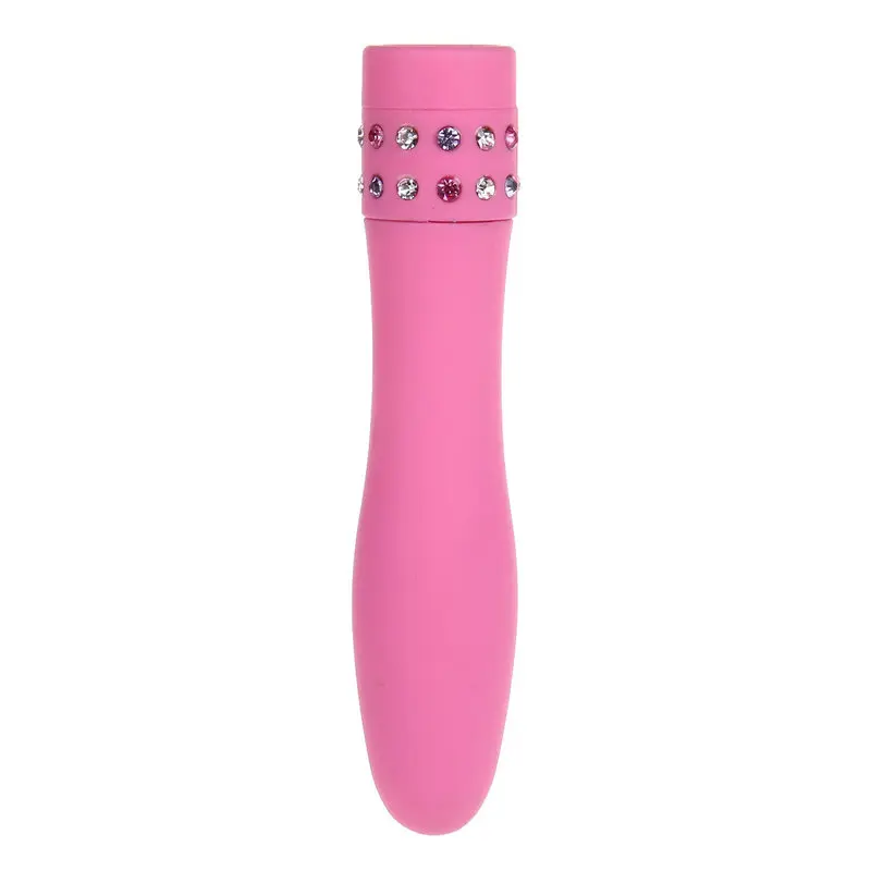 Diamond Princess Mücevher Taşlı 4” Vibratör (Pembe) görsel 3