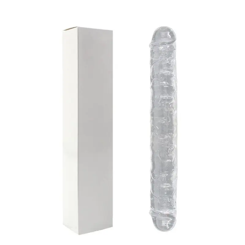 Double Dong – 38 Cm. – Çift Başlı Realistik Lezbiyen Dildo (Siyah) görsel 3