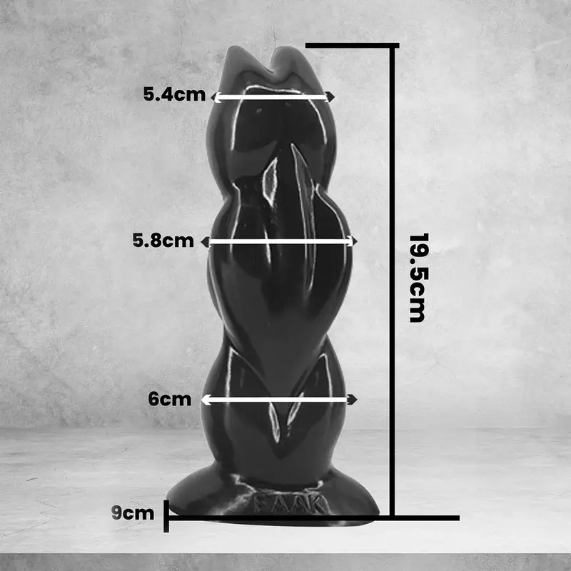 Dr.Love Boğumlu Büyük Boy Anal Plug & Dildo – görsel 4