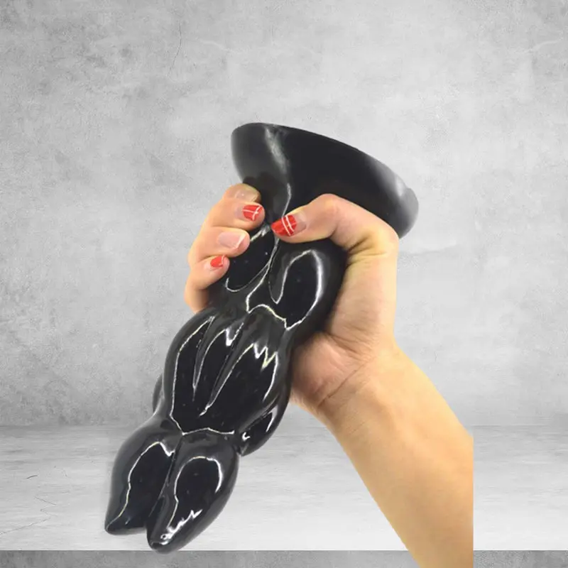 Dr.Love Boğumlu Büyük Boy Anal Plug & Dildo – görsel 7