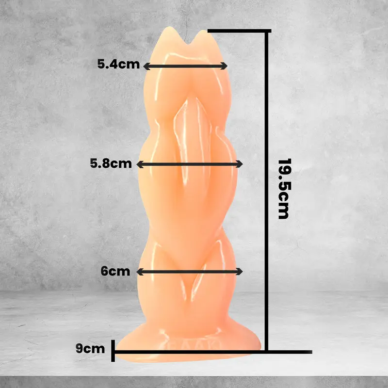 Dr.Love Boğumlu Büyük Boy Anal Plug & Dildo – görsel 4