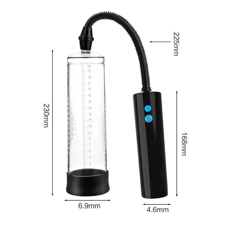 DR.Love Power Up Men USB Şarjlı Otomatik Penis Pompası görsel 2