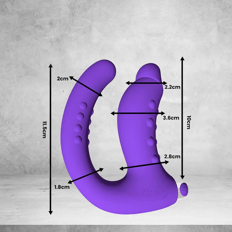 Dr.Love USB Şarjlı Anal & Vajinal Ultra Lüx Çatal Vibratör – görsel 6