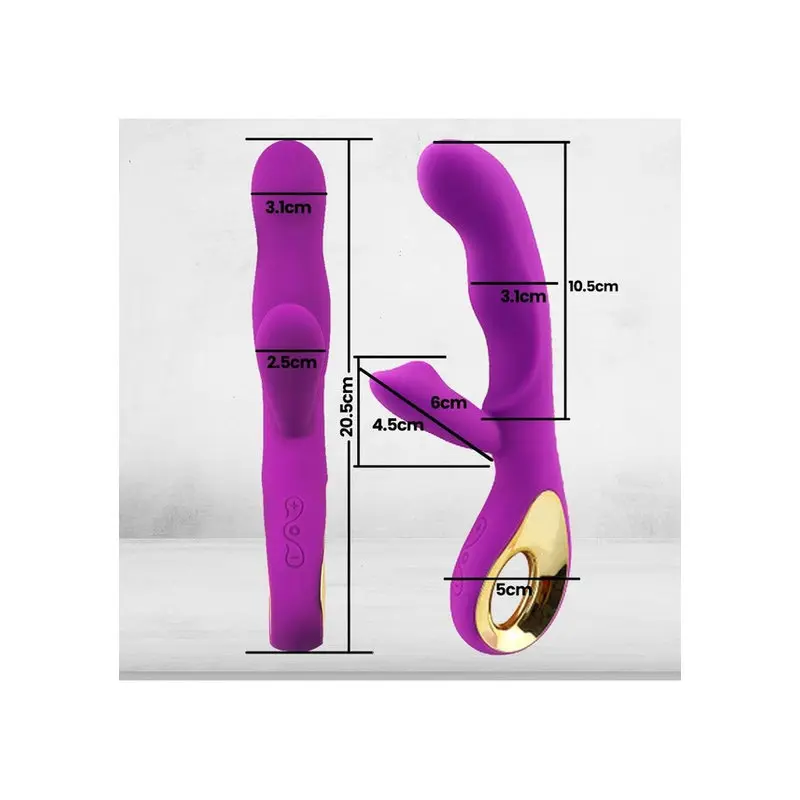 Dr.Love USB Şarjlı Çift Motorlu Klitoris Uyarıcılı Ultra Lux Vibratör – görsel 2
