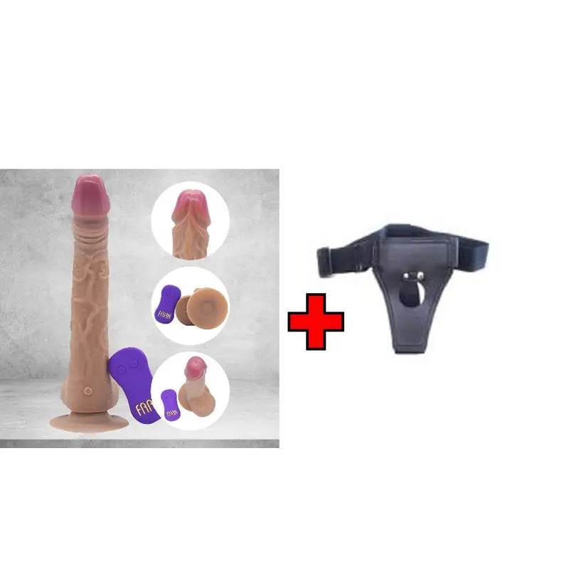 Dr.Love USB Şarjlı Uzaktan Kumandalı – Belden Bağlamalı Kemerli – Ultra Realistik Penis