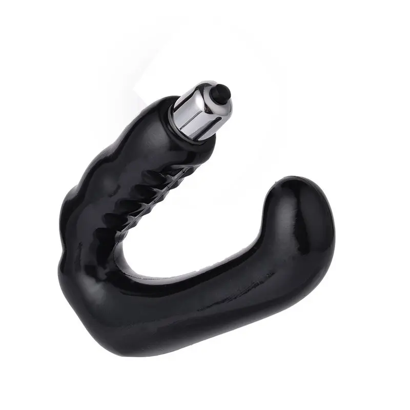 Erkek Prostat Masajı Titreşimli Su Geçirmez Anal Plug (Düz) görsel 2