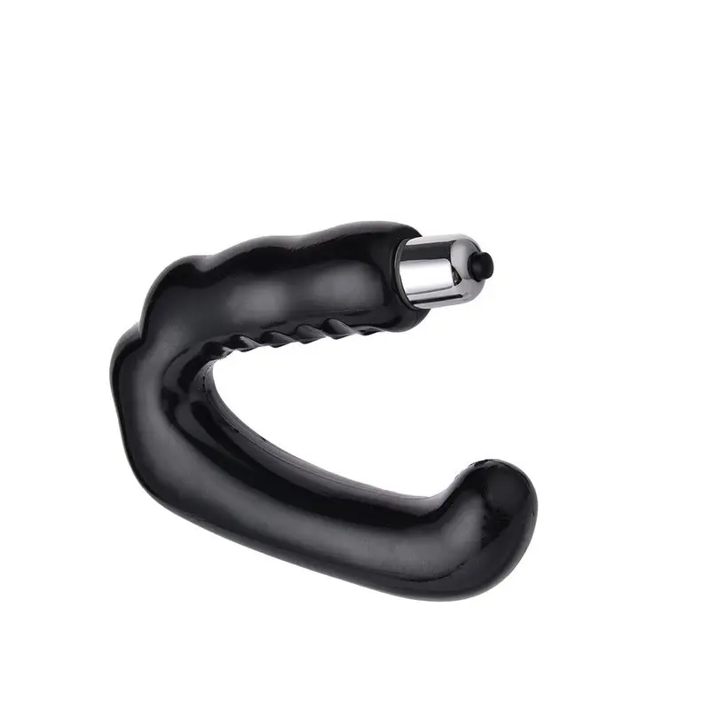 Erkek Prostat Masajı Titreşimli Su Geçirmez Anal Plug (Düz) görsel 4