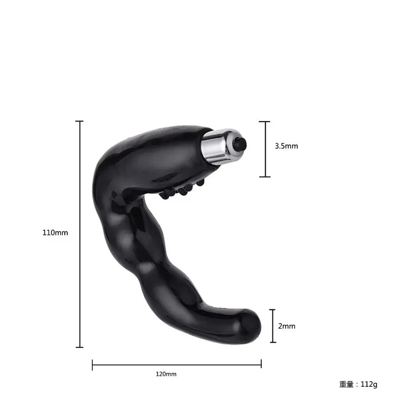 Erkek Prostat Masajı Titreşimli Su Geçirmez Anal Plug (Boğumlu) görsel 3