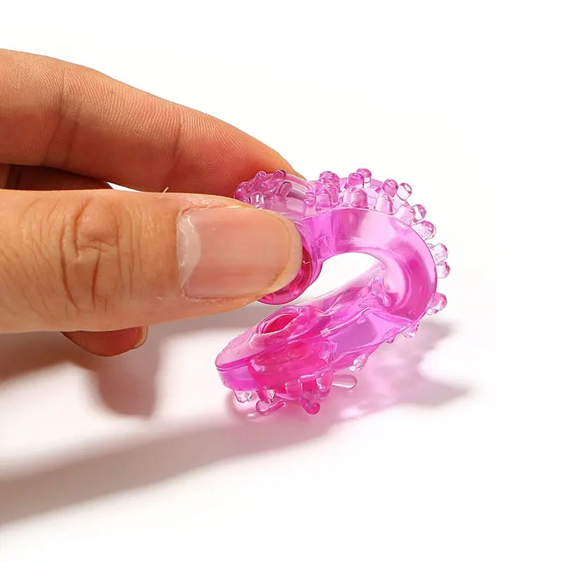 Renkli Slikon Titreşimli Klitoris Uyarıcı Penis Halkası (Pembe) görsel 6