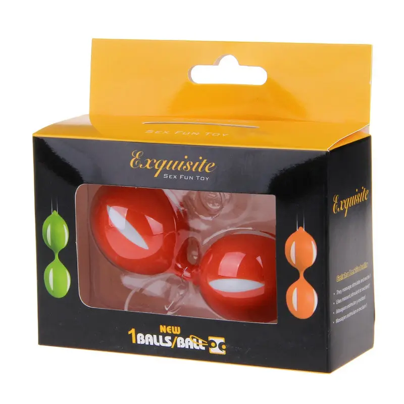 Exquisite 2’li Vajina Topu – Kegel Boncuk Egzersizi (Kırmızı) görsel 5