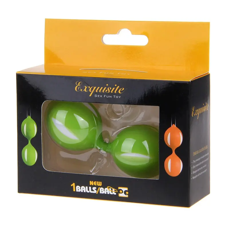 Exquisite 2’li Vajina Topu – Kegel Boncuk Egzersizi (Yeşil) görsel 5